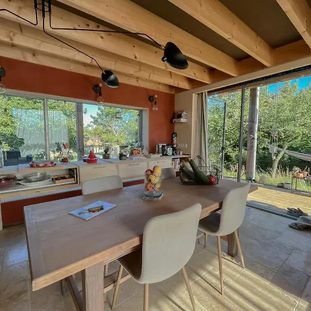 Natural Materials House Near Nancy Tatil Evi Dommartemont