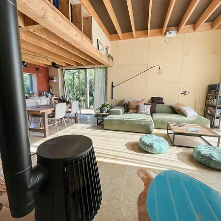 Natural Materials House Near Nancy Tatil Evi Dommartemont